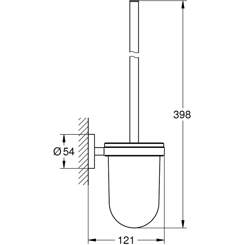 Grohe Essentials Toilet Brush Set 40374 Brushed Nickel