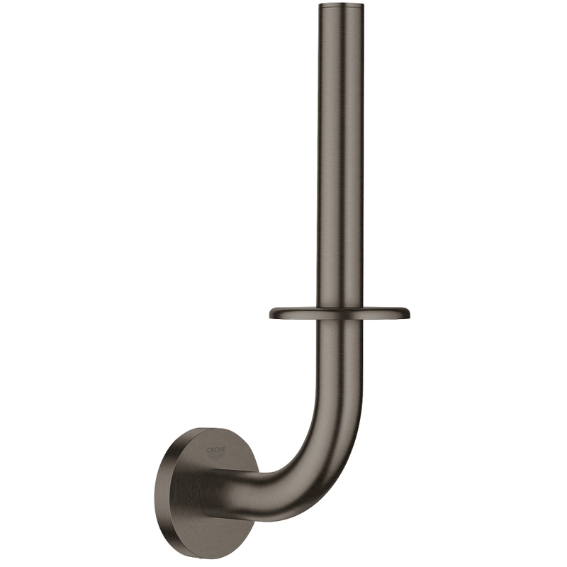 Grohe Essentials Spare Toilet Roll Holder 40385 Brushed Graphite Grohe Essentials Spare Toilet Roll Holder 40385 Brushed Graphite