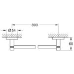 Grohe Essentials Towel Rail 40386 Warm Sunset
