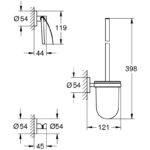 Grohe Essentials 3-in-1 WC Accessories Set 40407