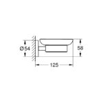 Grohe Essentials Soap Dish with Holder 40444 Brushed Nickel