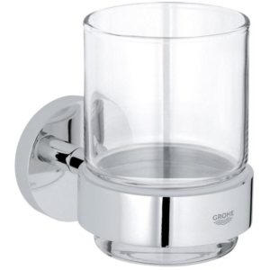 Grohe Essentials Crystal Glass with Holder 40447