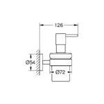 Grohe Essentials Soap Dispenser 40448 Brushed Nickel