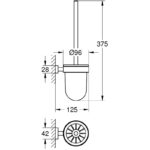 Grohe Essentials Cube Toilet Brush Set 40513