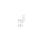 Grohe Essentials Cube Spare Toilet Paper Holder 40623