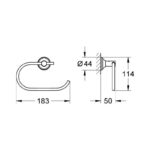 Grohe Essentials Authentic Toilet Roll Holder 40657