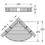 Grohe Bau Cosmopolitan Corner Basket Large 40663