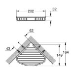 Grohe Bau Cosmopolitan Corner Basket Small 40664