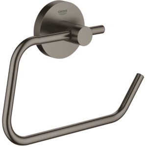 Grohe Essentials Toilet Roll Holder 40689 Brushed Hard Graphite