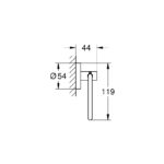 Grohe Essentials Toilet Roll Holder 40689 Brushed Nickel