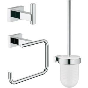 Grohe Essentials Cube 3-in-1 WC Accessories Set 40757