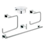 Grohe Essentials Cube Bathroom Accessories Set 5-in-1 40758