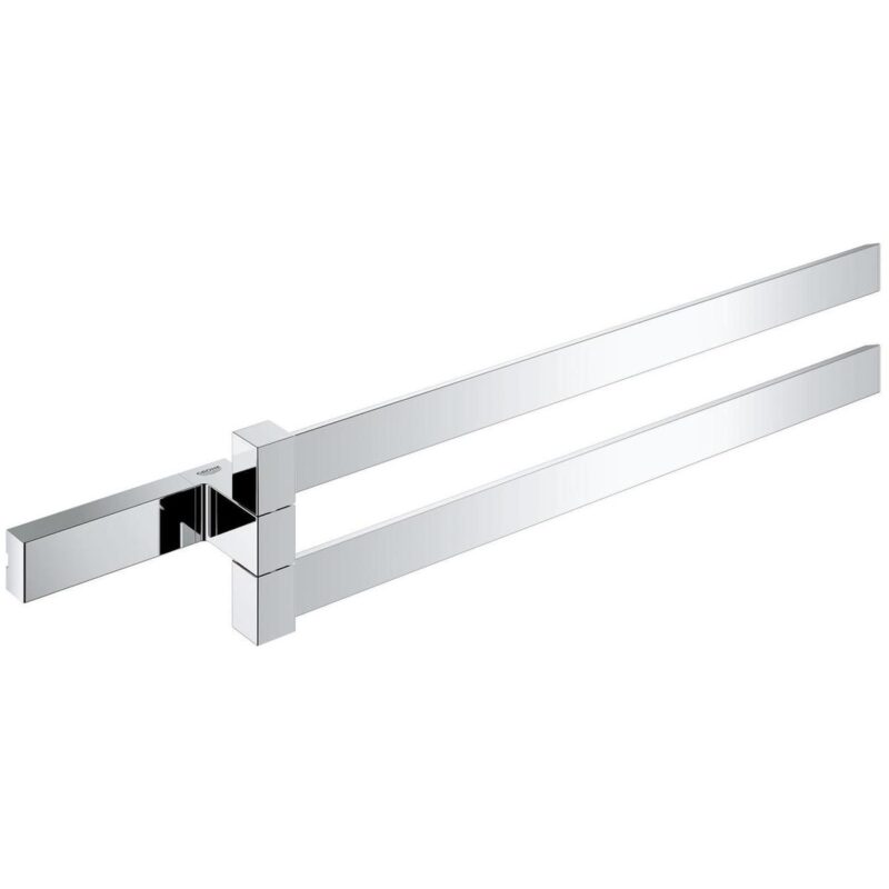 Grohe Selection Cube Double Towel Bar 40768 Chrome Grohe Selection Cube Double Towel Bar 40768 Chrome