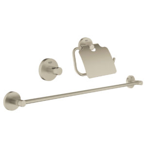 Grohe Essentials 3-in-1 Accessories Set 40775 Brushed Nickel