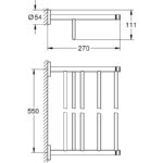 Grohe Essentials Multi Towel Rack 40800 Supersteel