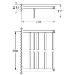 Grohe Essentials Multi Bath Towel Rack 40800 Brushed Sunrise