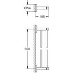 Grohe Essentials Double Towel Rail 40802 Warm Sunset