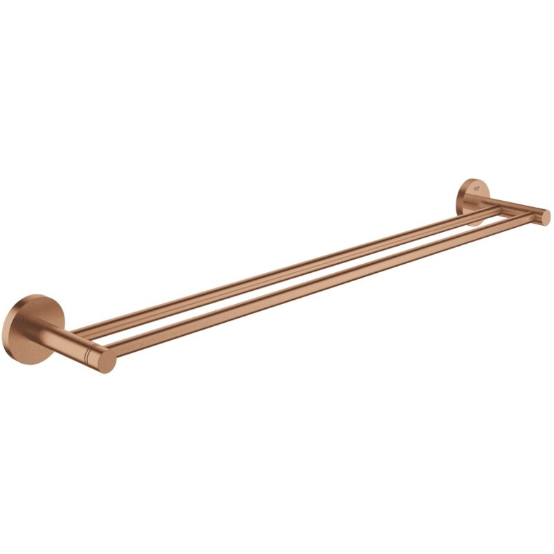Grohe Essentials Double Towel Rail 40802 Brushed Warm Sunset