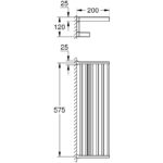 Grohe Selection Cube Multi Bath Towel Rack 40804 Chrome
