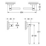 Grohe Essentials 3-in-1 Accessories Set 40821 Brushed Nickel