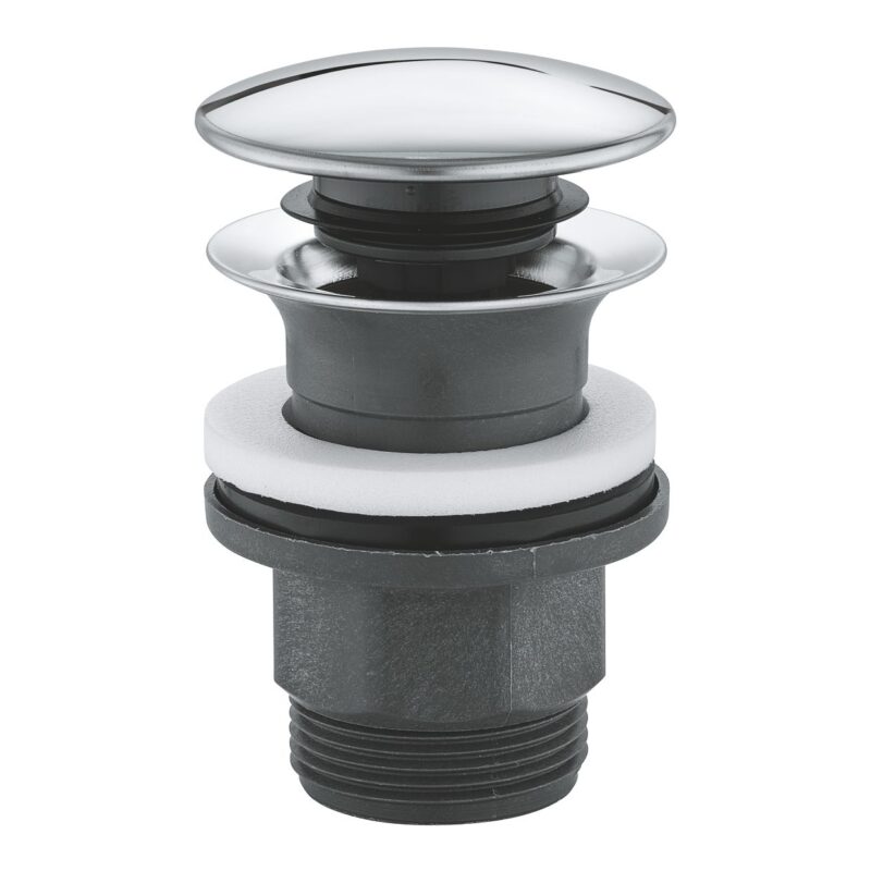 Grohe Basin Clicker Waste with Push-Open Plug 40824 Chrome