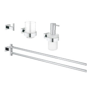 Grohe Essentials Cube Master 4-in-1 Accessories Set 40847