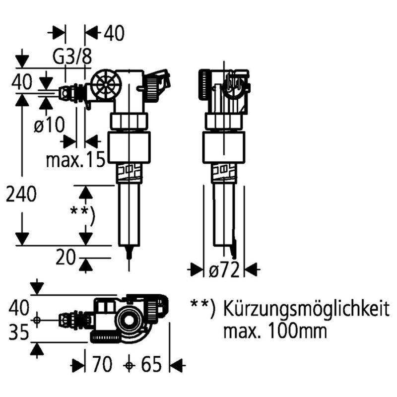 Grohe Filling Valve 43537