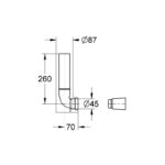 Grohe Flush Pipe Concealed 43908