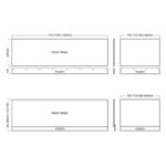 Halite 800mm Waterproof End Bath Panel White Gloss