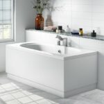Halite 800mm Waterproof End Bath Panel White Gloss