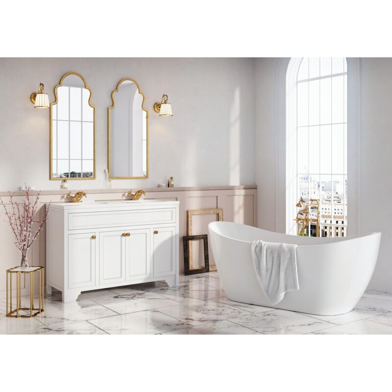 Harrogate Mono Basin Mixer with Push Waste Aged Brass