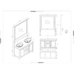 Harrogate 1200mm x 1440mm Mirror Arctic White