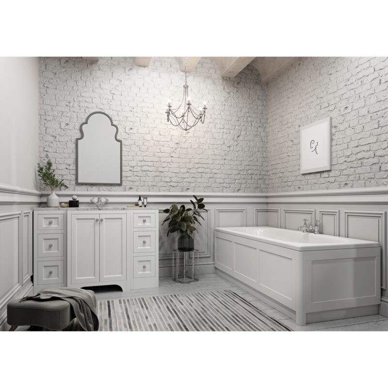 Harrogate Brunswick 600mm Vanity Unit Arctic White