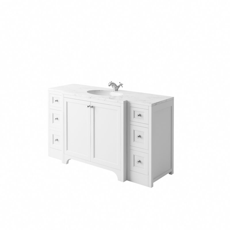 Harrogate Brunswick 900mm Vanity Unit Arctic