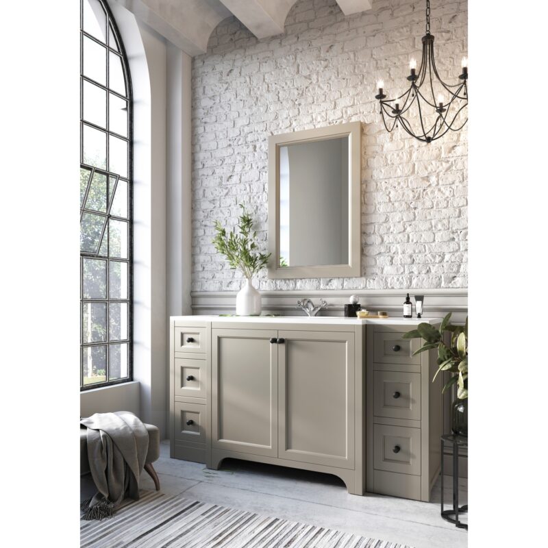 Harrogate Brunswick 900mm Vanity Unit Dove Grey