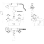 Harrogate Bath Shower Mixer Tap