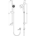 Hudson Reed Linear Slide Rail Kit