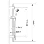 Hudson Reed Water Saving Slide Rail Kit