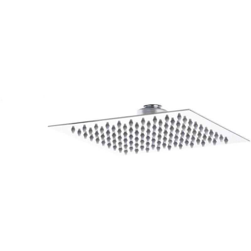 Hudson Reed Square Minimalist Fixed Shower Head 200mm Hudson Reed Square Minimalist Fixed Shower Head 200mm