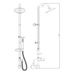 Hudson Reed Destiny Chrome Dual Function Shower Kit