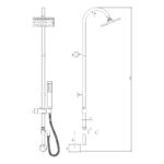 Hudson Reed Worth Chrome Dual Function Shower Kit