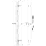 Hudson Reed Kubix Slide Rail Kit