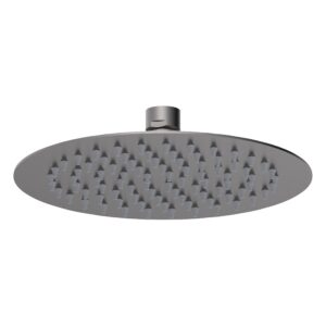 Hudson Reed Nuie Brushed Pewter 200mm Round Fixed Shower Head