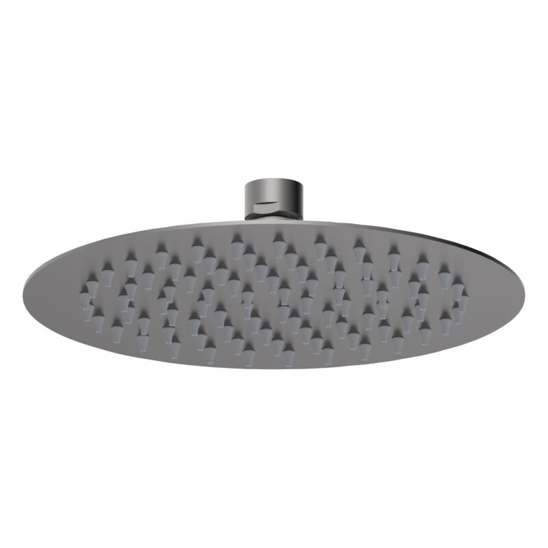 Hudson Reed Nuie Brushed Pewter 200mm Round Fixed Shower Head Hudson Reed Nuie Brushed Pewter 200mm Round Fixed Shower Head