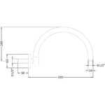 Hudson Reed Wall Mounted Curved Shower Arm