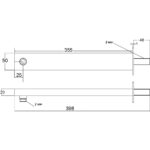 Hudson Reed Wall Mounted Large Rectangular Shower Arm