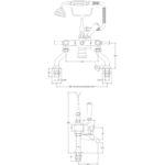 Hudson Reed White Topaz Lever Bath Shower Mixer Dome