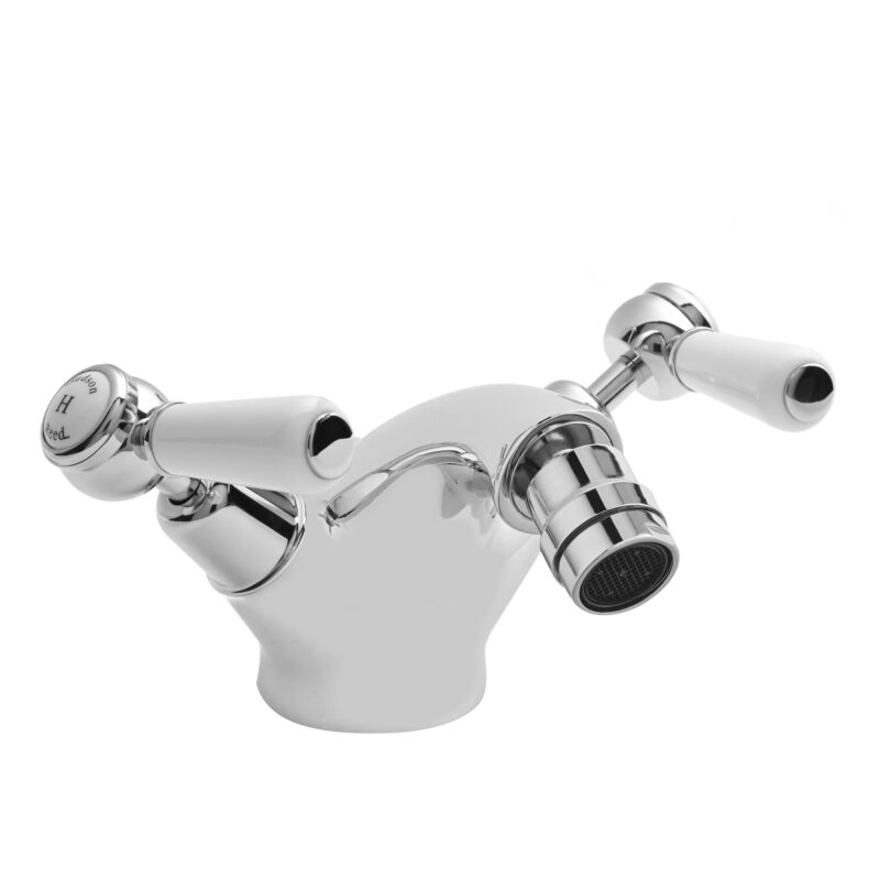 Hudson Reed White Topaz Lever Bidet Tap Dome Hudson Reed White Topaz Lever Bidet Tap Dome