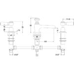 Hudson Reed White Topaz Lever 3 Hole Basin Mixer Tap