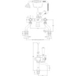 Hudson Reed Black Topaz Crosshead Bath Shower Mixer Dome